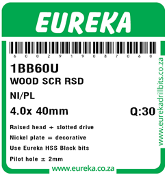 1BB60 - Wood Screw -1BB60_Label_T